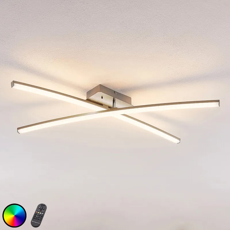 LED plafondlamp Trevon met afstandsbediening - lampen-24