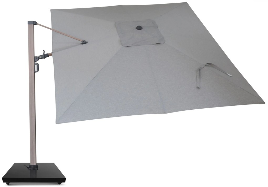 Zweefparasol 3x3.5m S2 Excellent (excl. voet) Grijs-antraciet Camello Luna