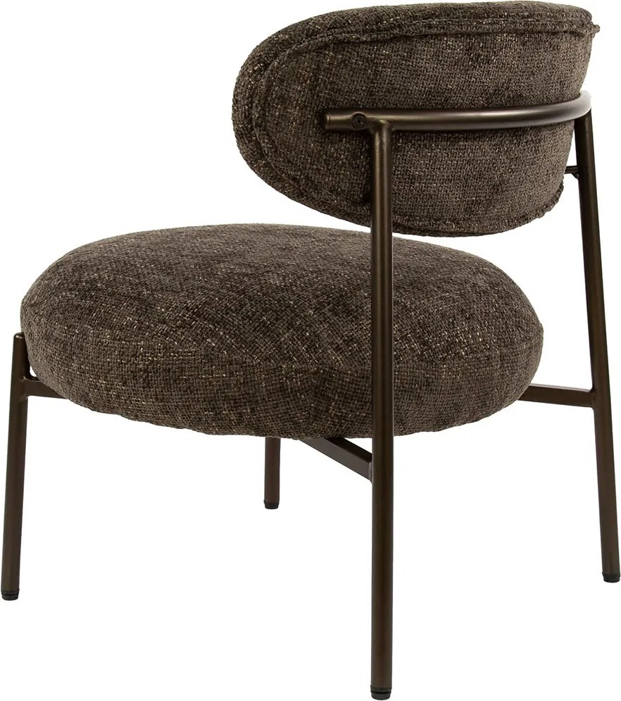 Bruine Fauteuil Met Ronde Zitting