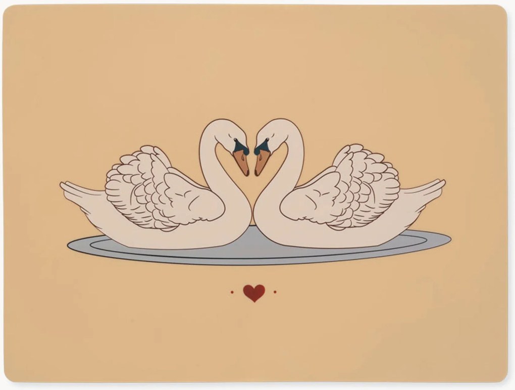 Siliconen placemat Swan