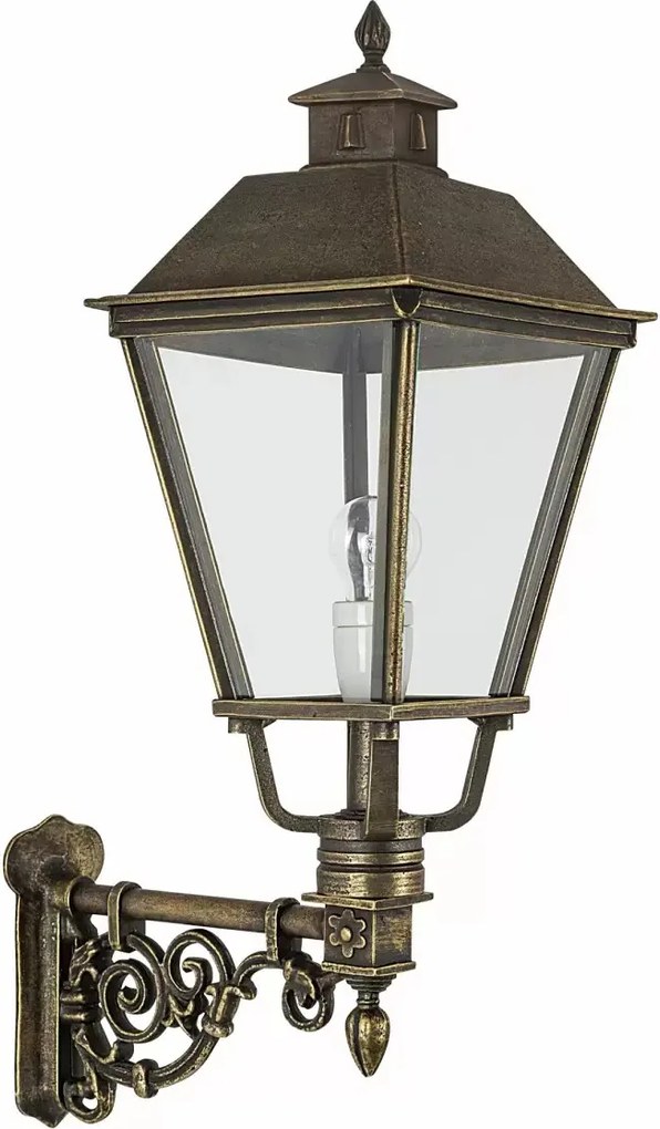 Muurlamp Katwijk M Brons