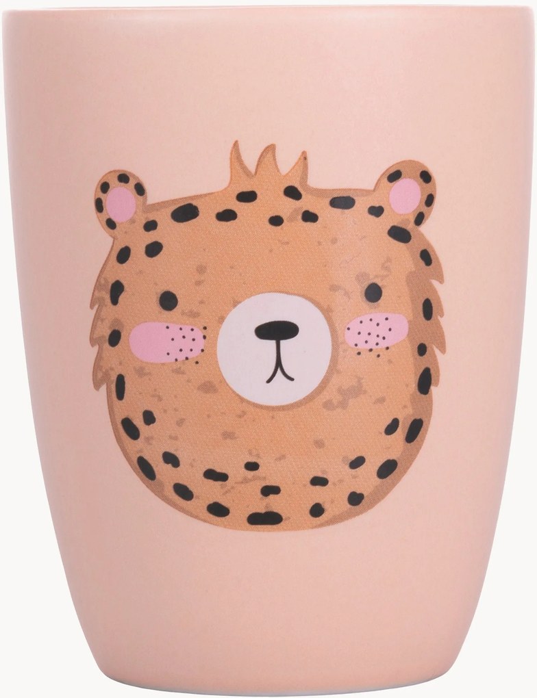 New Bone China kinderbeker Les Petites met verschillende prints aan elke zijde