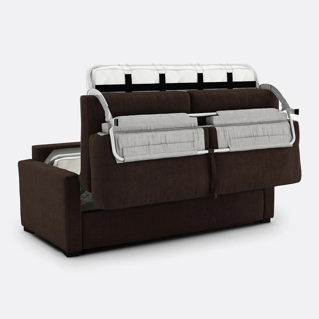 Slaapbank van katoen en linnen, Comfort Bultex®, Timor