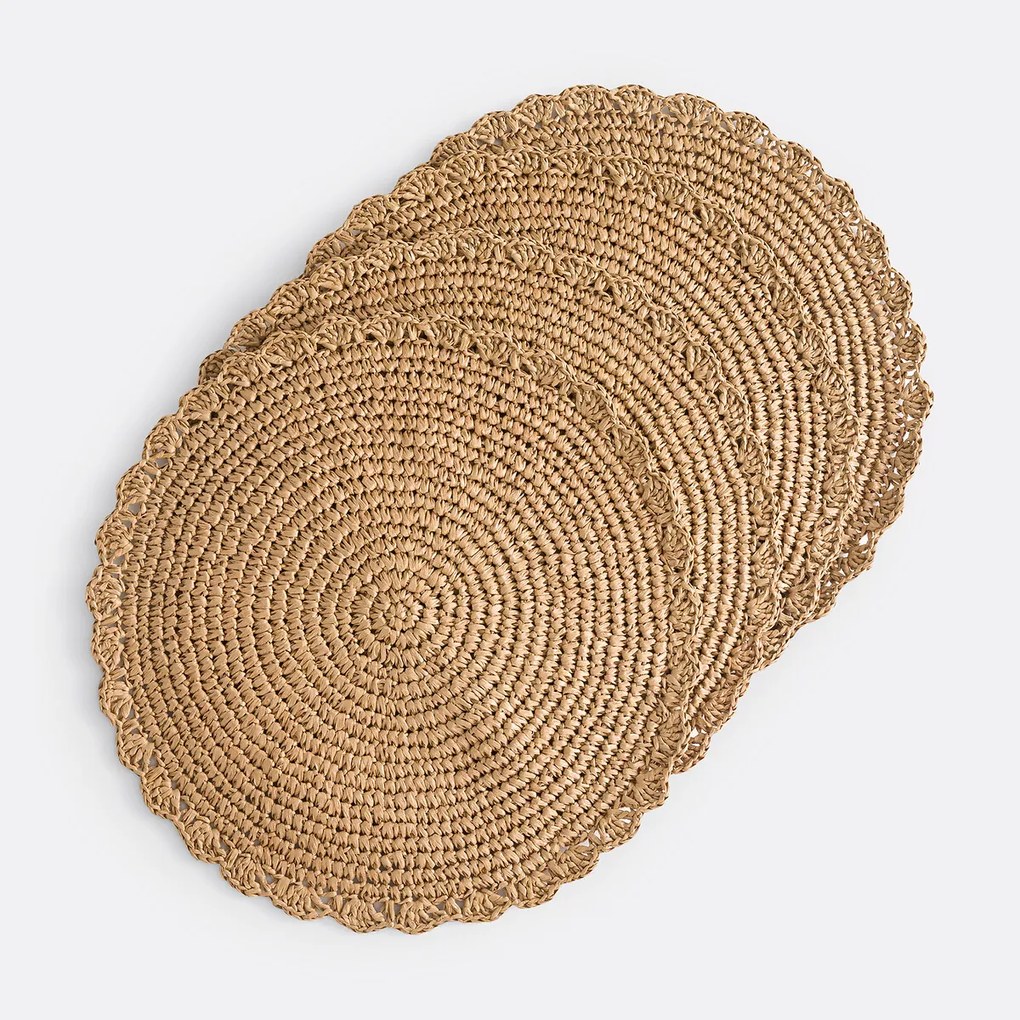 Set van 4 placemats in papier, Solia