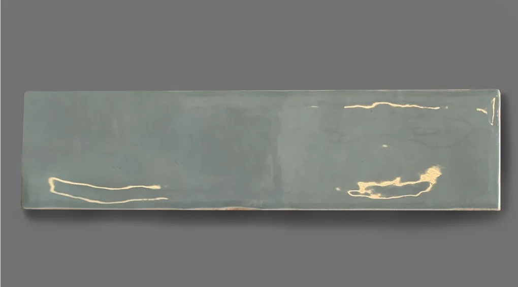 Hoogglans Wandtegel 7.5x30 Cm Cifre Colonial Jade Brillo