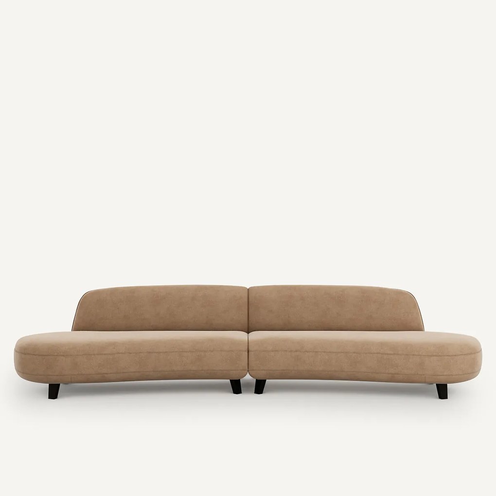 6-zits bank in stonewashed fluweel, Rosebury