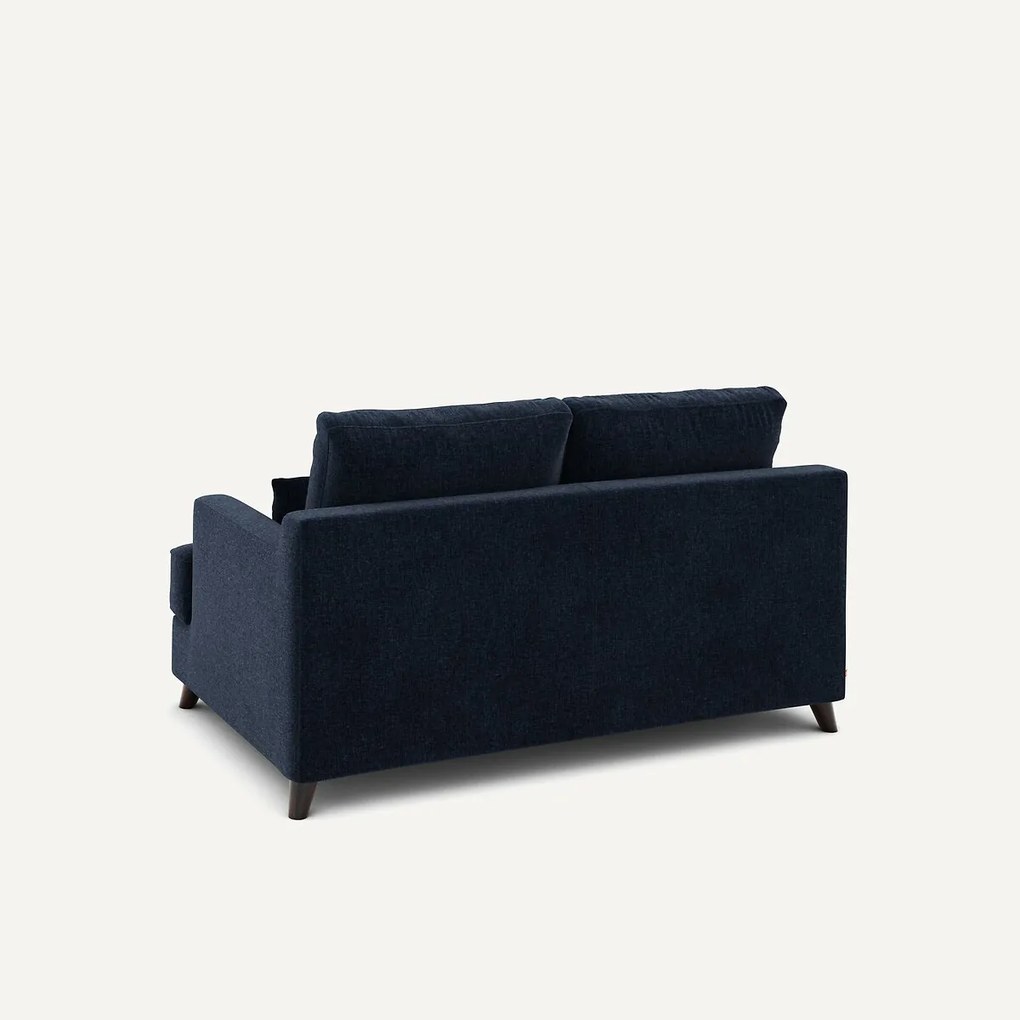 2-zits compacte bank in chenille fluweel, Alwine