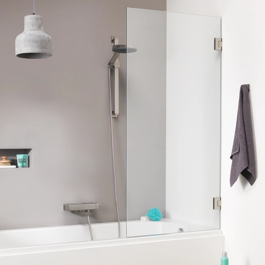 Sealskin Get Wet I Am Badwand eendelig 75x160cm helder glas met RVS profiel