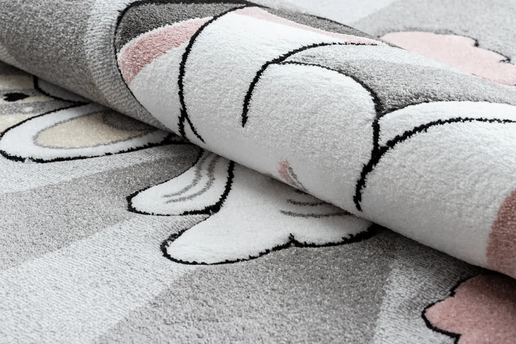 Tapijt PETIT UNICORN EENHOORN grijskleuring