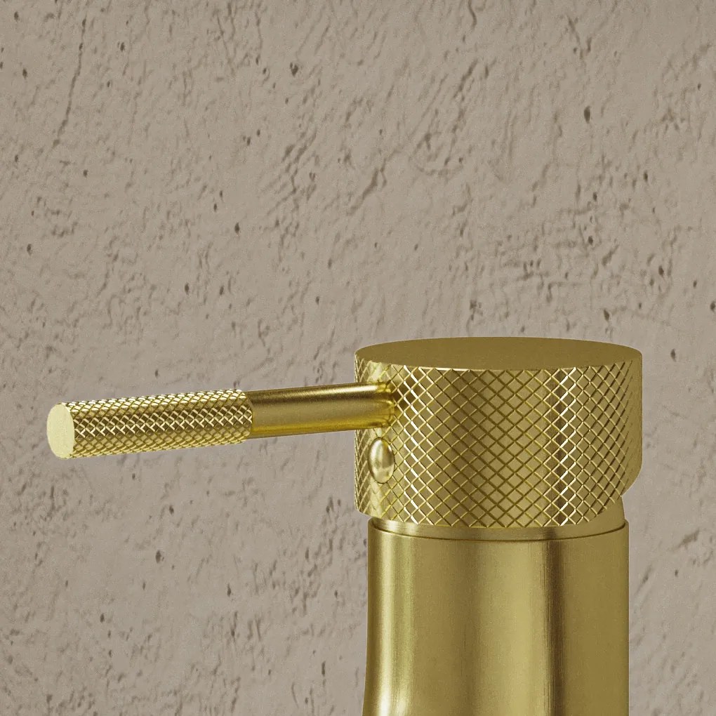 Saniclear Brass Curved hendel voor wastafelkranen (SK24880 en SK24879)