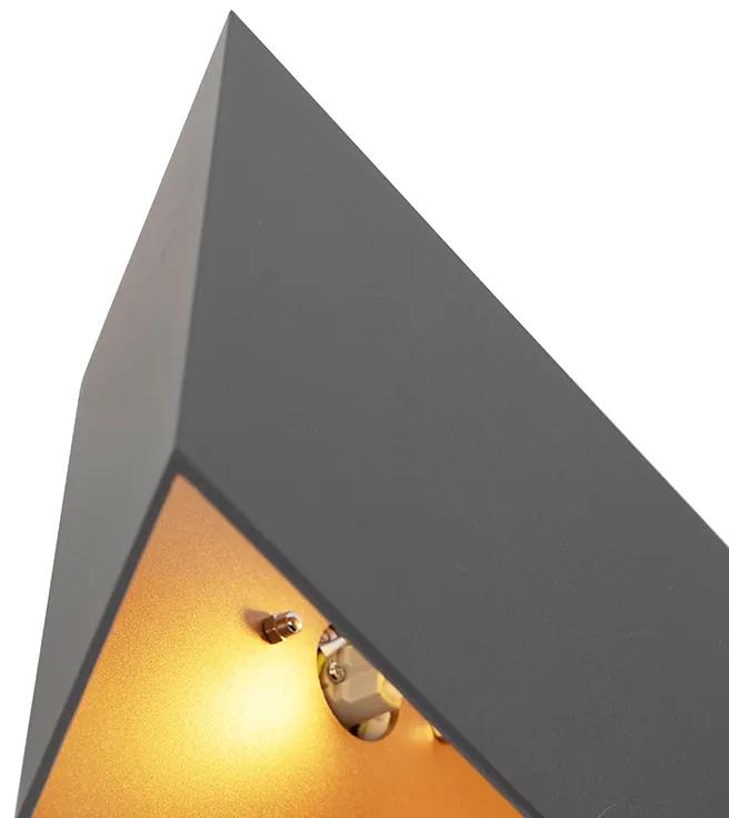 Wandlamp Fold grijs met koper Design, Modern G9 Binnenverlichting Lamp