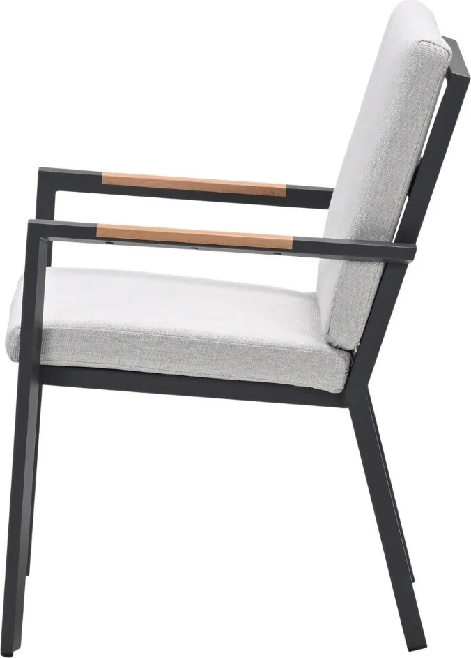 Garden Impressions Kasper tuinstoel stapelbaar - donker grijs