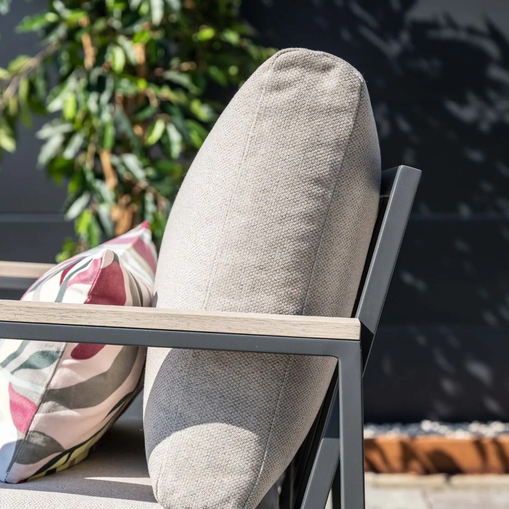 Garden Impressions Solea loungeset 4-delig - donker grijs