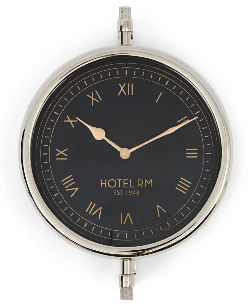 Rivièra Maison - RM Hotel Wall Clock - Kleur: zilver