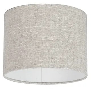 Stoffen lampenkap lichtgrijs rond 20/20/15 Modern