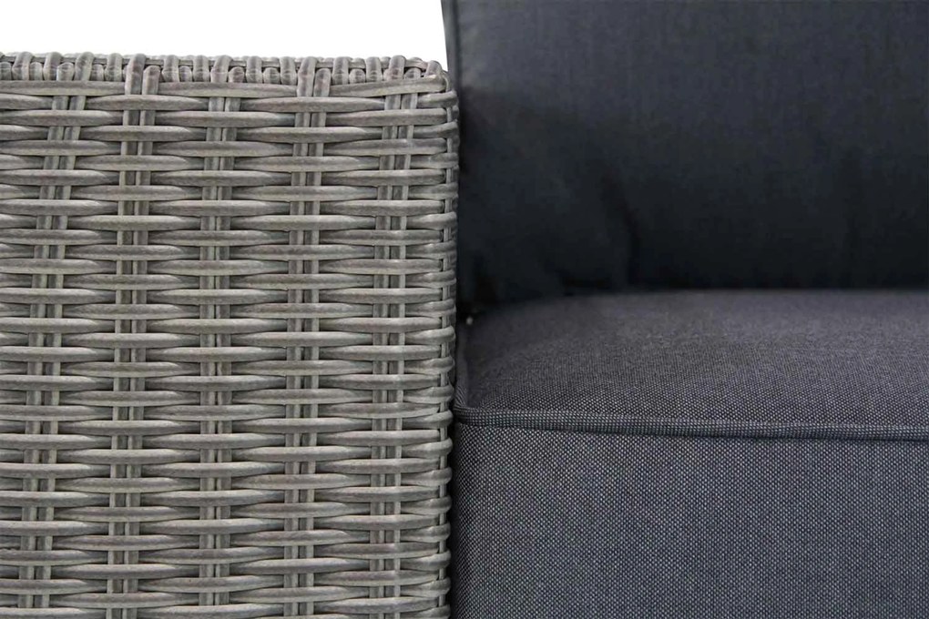 Dining Loungeset 5 personen Wicker Grijs Garden Collections New Castle