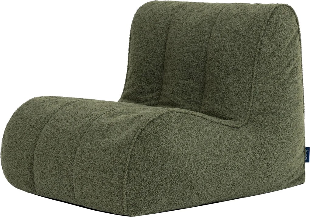 Swoop Zitzak Stoel Bouclé - Olijfgroen