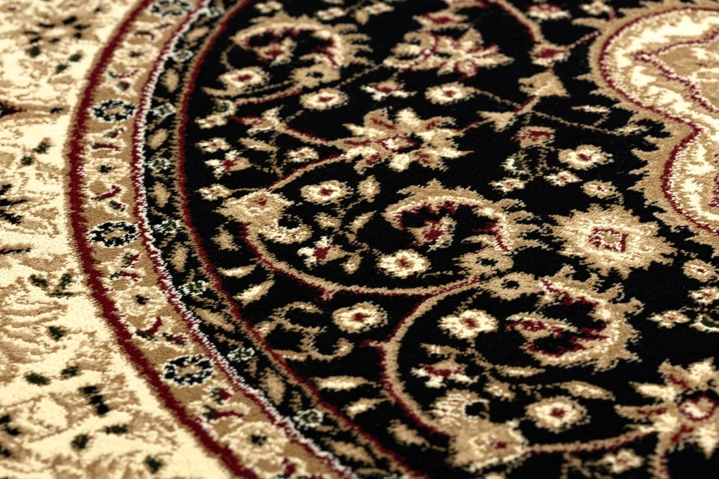 Tapijt ROYAL ADR ROND patroon 521 zwart