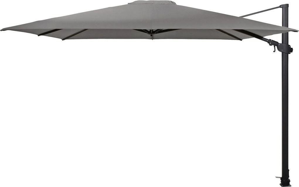 4-Seasons zweefparasol Siesta Premium 300 x 300 cm Charcoal