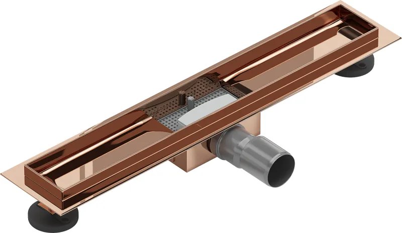 Mexen Flat lichaam voor lineaire afvoer 60 cm, roze goud - 1615060