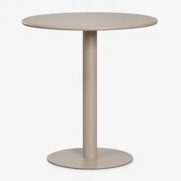 Ronde Tuintafel Ø70 Cm Van Ijzer Mizzi Moka Bruin - Sklum