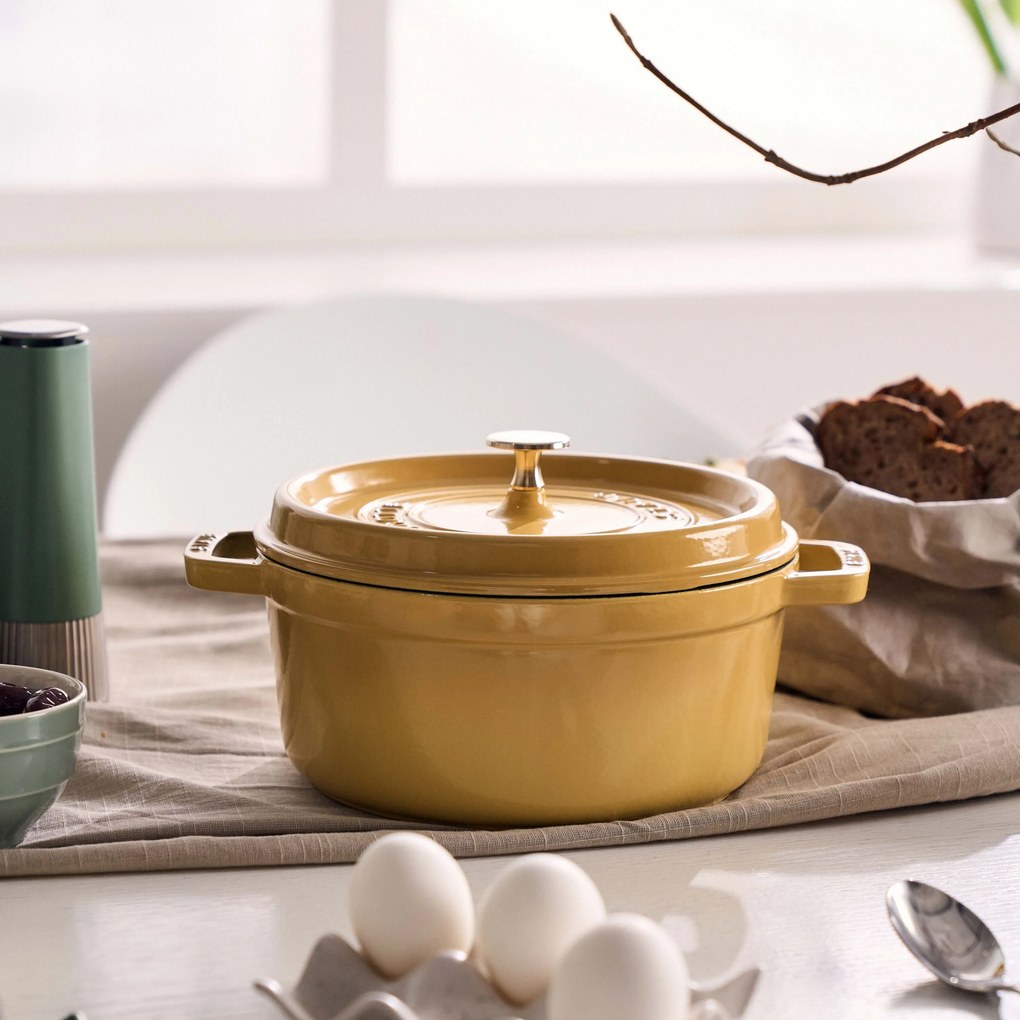 Staub La Cocotte Cocotte 24 cm / 3,7 l, Rond, Citron - La Cocotte - Staub