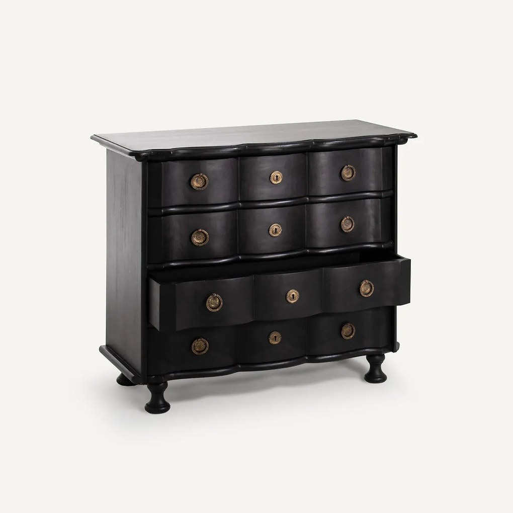 Kruisboog ladekast van mangohout en MDF, Pensée