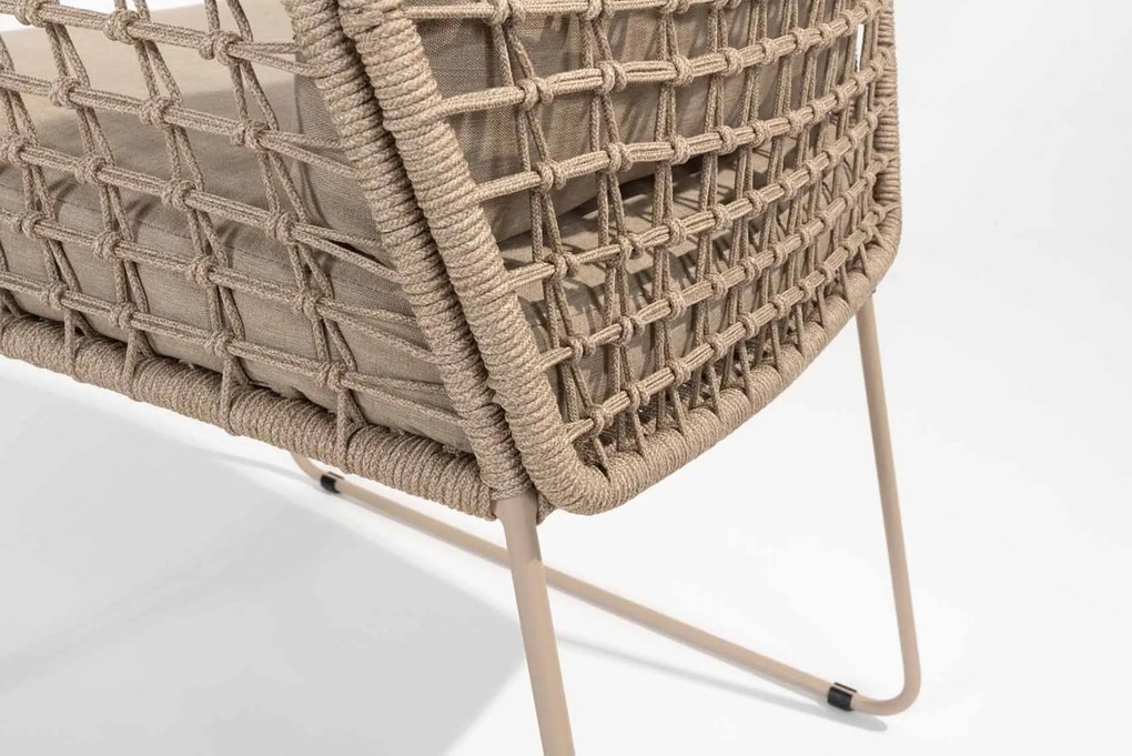 Taste by 4 Seasons Albano tuinstoel latte  Tuinstoel    taupe weerbestendig
