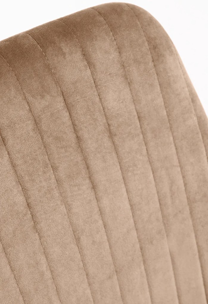 Set 4 Kan Fluwelen Stoelen