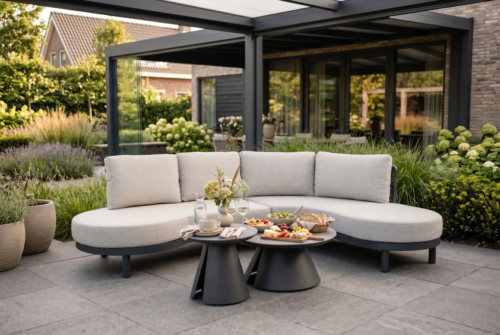 Loungeset tuin 5 personen Rope Grijs  Santika Furniture Santika