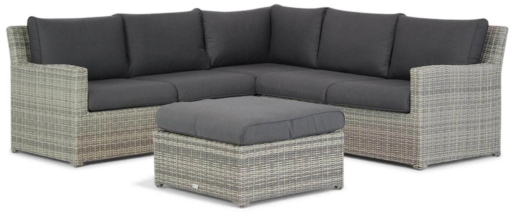 Loungeset tuin 4 personen Wicker Grijs Garden Collections Giardino