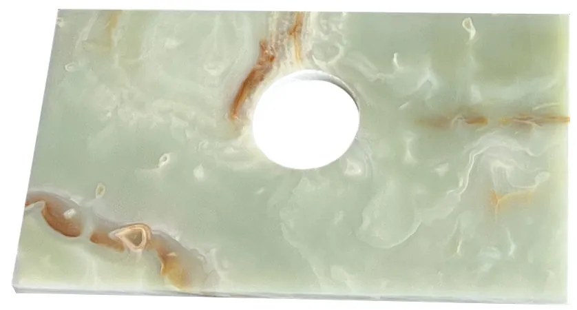 Fontana Green Onyx Micro Marble toiletmeubel met ribbelfront 40cm kasteel bruin