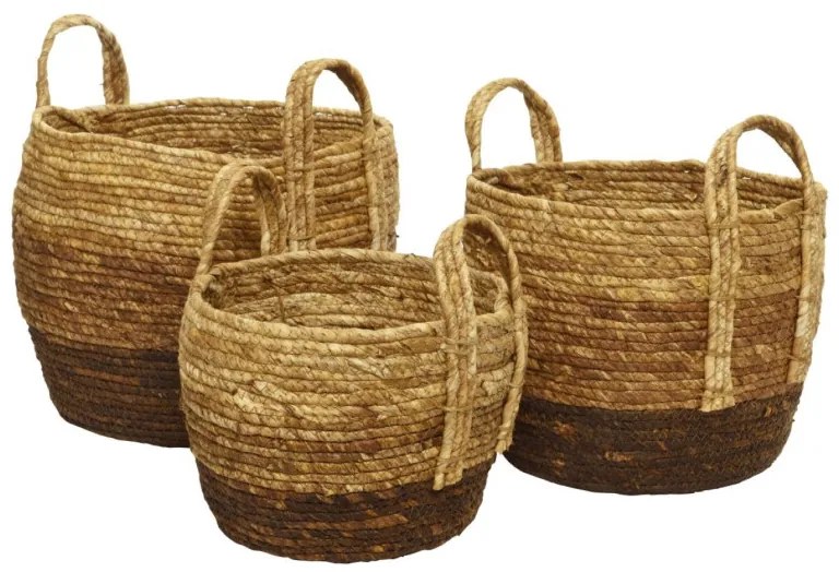 Basket cornleaf Set a 3 brown