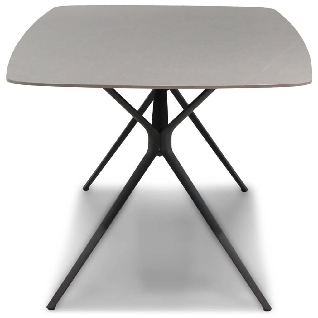 Tuinset 6 personen 240 cm Wicker Grijs Santika Furniture Coco