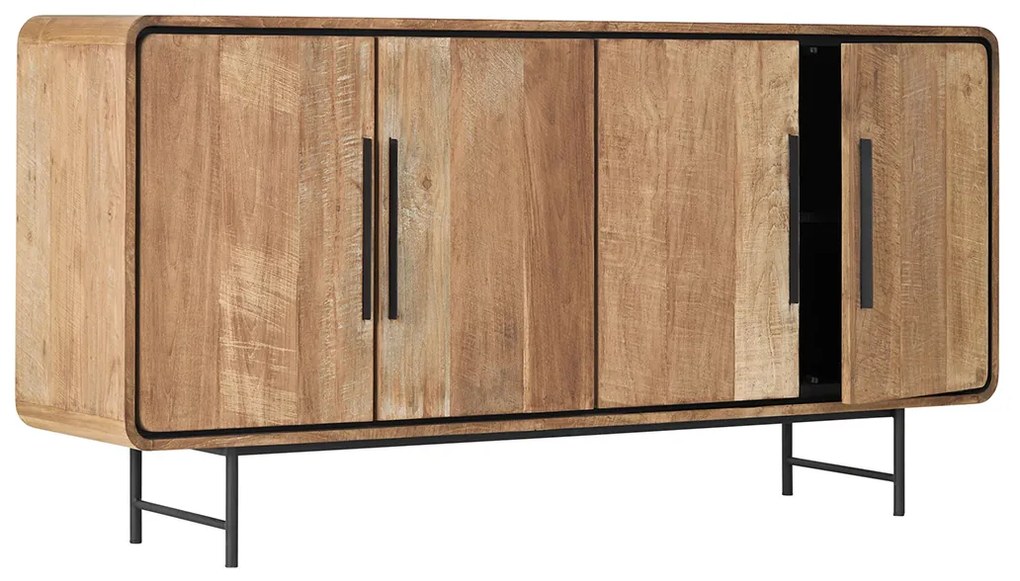 DTP Home Evo Teak Dressoir Met Ronde Hoeken 180 Cm - 180x40x90cm.