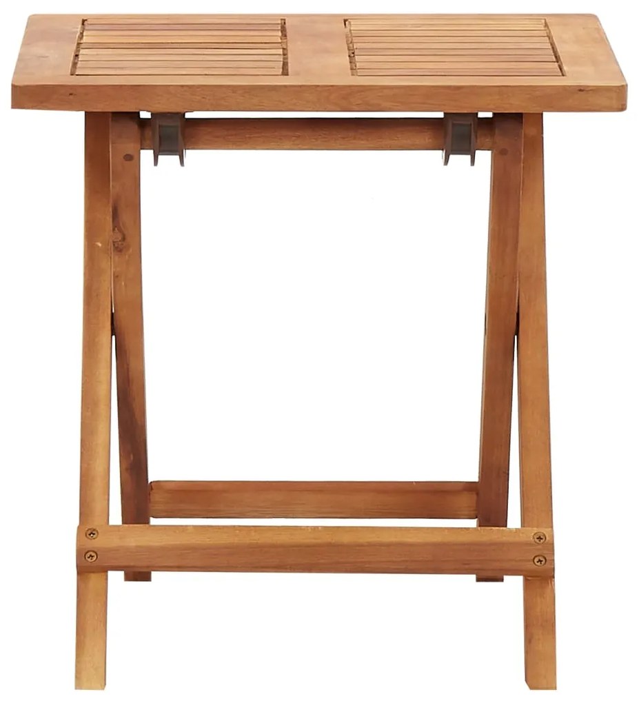 vidaXL Salontafel inklapbaar 40x40x40 cm massief acaciahout
