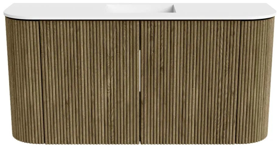 Mondiaz Joya 85cm toiletmeubel ronding links/rechts dusk met wastafel faye midden zonder kraangat talc