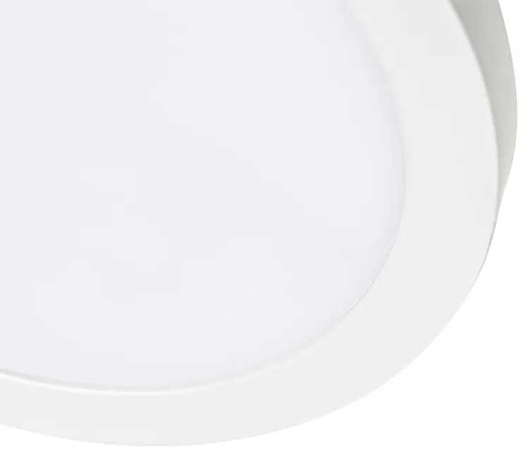 Buitenlamp In- of opbouwspot wit 22 cm incl. LED 3 staps dim to warm - Trans Modern IP44 Buitenverlichting rond Lamp