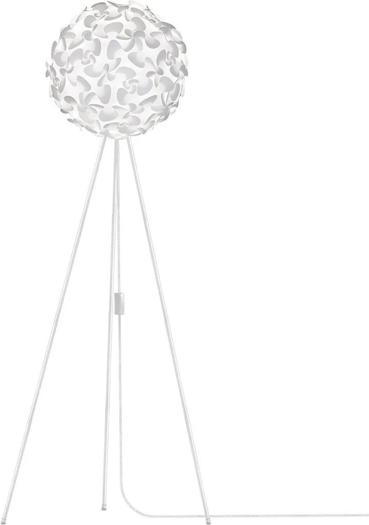 UMAGE Lora Wit - Medium Ø 45 cm - Vloerlamp - Witte voet - Kunststof - Lampenkap - Bloemvorm - Modern - Design