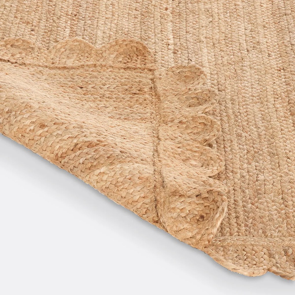 Vloerkleed in jute, Aftas