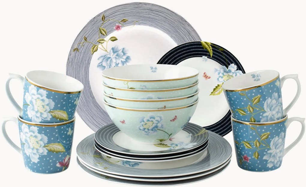 Porseleinen serviesset Gift, 4 personen, 16-delig