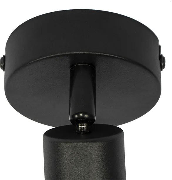 Plafondlamp zwart verstelbaar - Hetta