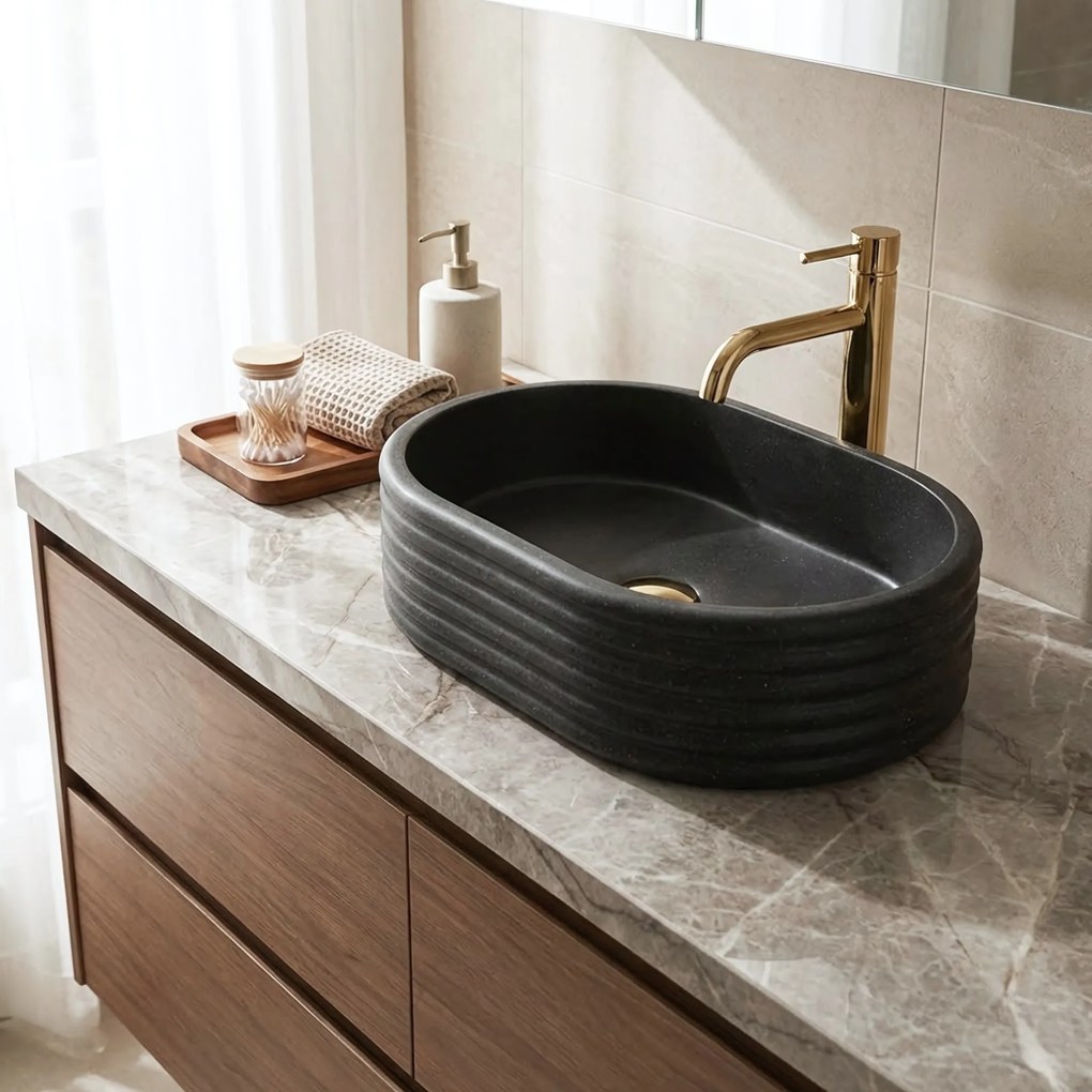 Opzetwastafel Rea Nicoletta Black