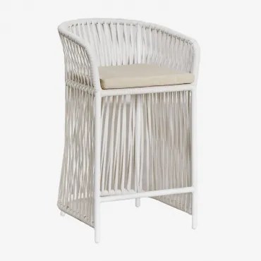 Pakket Van 2 Sophie Hoge Krukken ↑65 Cm & Gardenia Wit - Sklum