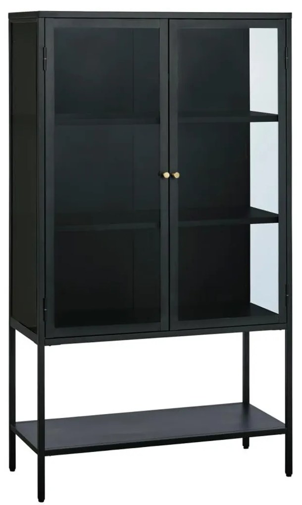 Zwarte Kast Op Hoge Poten - 90x40x160cm.
