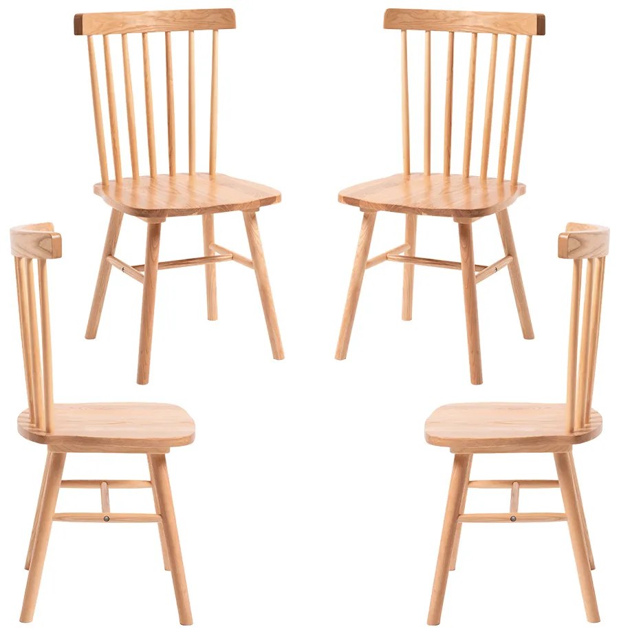 Pak 4 Wowis houten stoelen