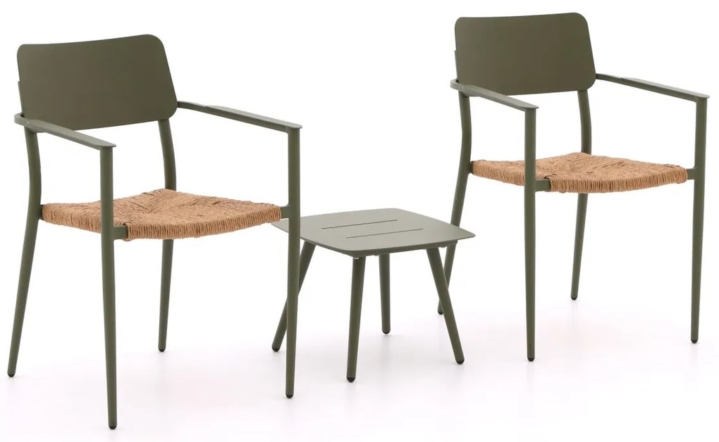 Bistro- en balkonset Bellagio  | 2 personen | Tuinset aluminium | 3-delig | Kees Smit Tuinmeubelen