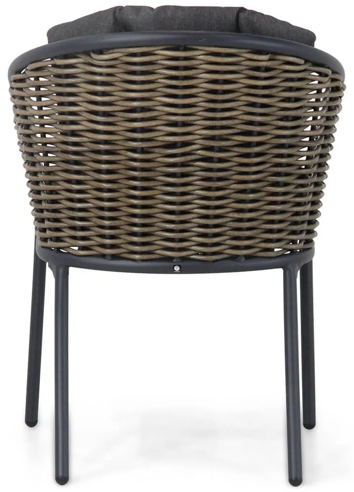 Bistroset 2 personen 70 cm Aluminium/wicker Grijs Santika Furniture Santika Tika