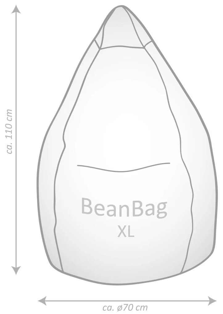 BeanBag BRAVA XL - Lichtgrijs