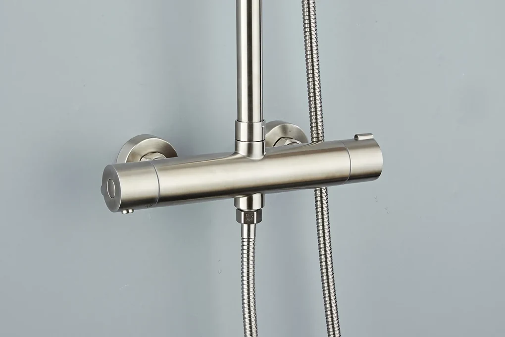 Saniclear Exclusive volledig 304 RVS regendouche opbouw 30cm met 3 standen handdouche